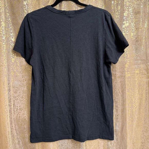 Rag & Bone Jeans New York The Vee Basic Black T-Shirt Medium - Picture 2 of 9